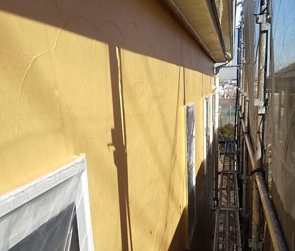 埼玉県川口市　K様邸　屋根塗装　外壁塗装　モルタル外壁の塗装　水系ファインコートフッ素 (5)