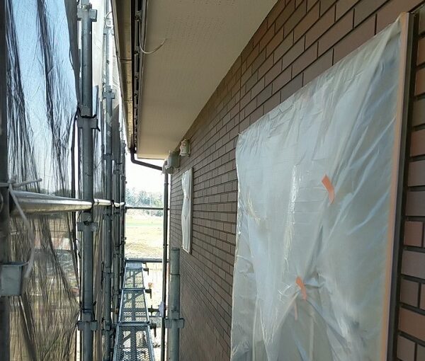 茨城県古河市　Y様邸　外壁塗装・付帯部塗装　外壁クリアー塗装　日本ペイント　ピュアライド UVプロテクト 4Fクリヤー (5)