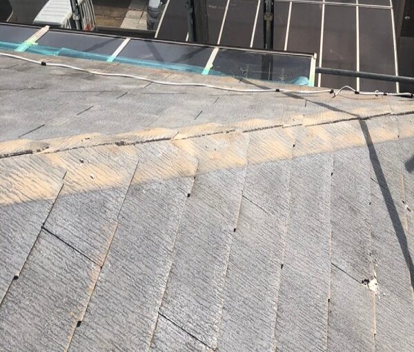 千葉県市川市　屋根葺き替え工事　屋根材撤去　工程 (2)