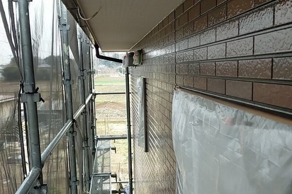 茨城県古河市　Y様邸　外壁塗装・付帯部塗装　外壁クリアー塗装　日本ペイント　ピュアライド UVプロテクト 4Fクリヤー (12)
